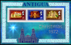 Antigua 1972 Christmas souvenir sheet unmounted mint.