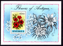 Antigua 1978 Flowers souvenir sheet unmounted mint.