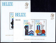Belize 1980 Winter Olympics souvenier sheet unmounted mint.