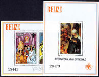 Belize 1980 International Year of the Child souvenier sheet unmounted mint.