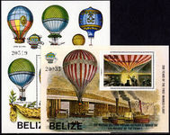 Belize 1983 Manned Flight souvenier sheet unmounted mint.