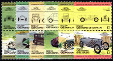 Bequia 1985 Cars 3rd series unmounted mint.