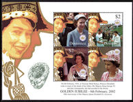 Dominica 2002 Golden Jubilee sheetlet unmounted mint.
