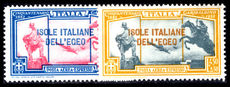 Dodecanese Islands 1932 Garibaldi Air Express pair unmounted mint.