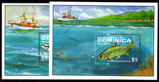 Dominica 1988 Game Fish souvenir sheet unmounted mint.