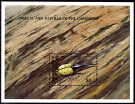 Dominica 1988 Insects and Reptiles souvenir sheet set unmounted mint.