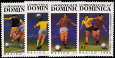 Dominica 1986 World Cup Football unmounted mint.