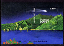 Dominica 1986 Halleys Comet souvenir sheet unmounted mint.