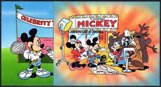 Dominica 1989 Mickey Mouse in Hollywood souvenir sheet set unmounted mint.