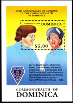 Dominica 1989 Girl Guides souvenir sheet unmounted mint.