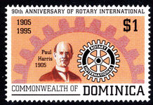 Dominica 1995 Rotary unmounted mint.