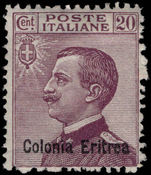 Eritrea 1928-29 20c Victor Emmanual unmounted mint.