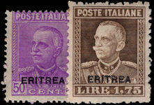 Eritrea 1928-29 Eritrea set of 2 unmounted mint.