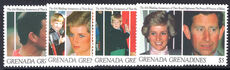 Grenada Grenadines 1991 Tenth Wedding Anniversary of the Prince and Princess of Wales unmounted mint.