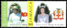 Jamaica 2002 Royal Visit unmounted mint.