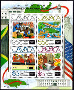 Jamaica 1986 Ameripex souvenir sheet unmounted mint.
