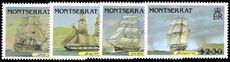 Montserrat 1986 Mail Packet Sailing Ships unmounted mint.
