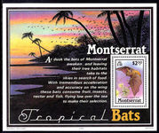 Montserrat 1988 Bats souvenir sheet unmounted mint.