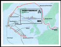 Montserrat 1990 Bismark Battleship souvenir sheet unmounted mint.