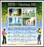 Nevis 1983 Christmas souvenir sheet unmounted mint.