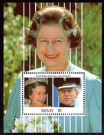 Nevis 1991 Queens Birthday souvenir sheet unmounted mint.
