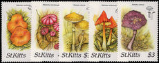 St Kitts 1987 Fungi unmounted mint.