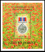 St Kitts 1995 50th Anniversary of End of Second World War souvenir sheet unmounted mint.