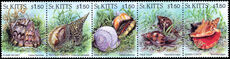 St Kitts 1996 Sea Shells unmounted mint.
