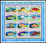 St Kitts 1997 Fish sheetlet set unmounted mint.
