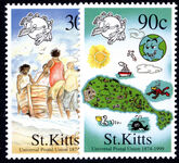 St Kitts 1999 125th Anniversary of Universal Postal Union unmounted mint.