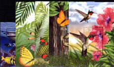 St Kitts 2001 Caribbean Flora and Fauna souvenir sheet set unmounted mint.