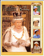 St Kitts 2001 75th Birthday of Queen Elizabeth II sheetlet unmounted mint.