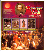 St Kitts 2001 Death Centenary of Giuseppe Verdi sheetlet unmounted mint.
