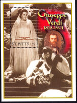 St Kitts 2001 Death Centenary of Giuseppe Verdi souvenir sheet unmounted mint.