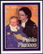 St Kitts 2003 Woman with Baby Picasso souvenir sheet unmounted mint.