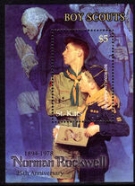 St Kitts 2003 Boy Scout Calendar souvenir sheet unmounted mint.