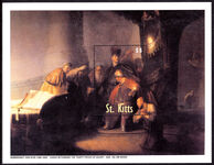 St Kitts 2003 Judas Returning 30 pieces of silver souvenir sheet unmounted mint.