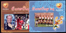 St Kitts 2004 European Football Championships souvenir sheet unmounted mint.