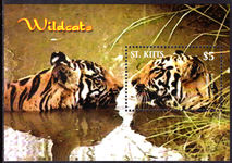 St Kitts 2005 Sumatran Tiger souvenir sheet unmounted mint.