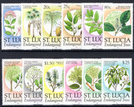 St Lucia 1990 Endangered Trees unmounted mint.
