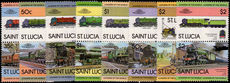 St Lucia 1983 Railway Locomotives (1st series) unmounted mint.