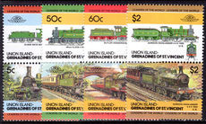 Union Island 1985 Railway Locomotives (3rd series) unmounted mint.