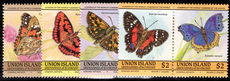 Union Island 1985 Butterflies unmounted mint.