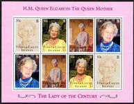 Turks & Caicos Islands 1995 Queen Mother sheetlet unmounted mint.