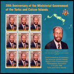 Turks & Caicos Islands 1996 Ministerial Government sheetlet unmounted mint.