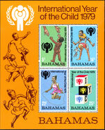 Bahamas 1979 International Year of the Child souvenir sheet  unmounted mint.