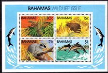 Bahamas 1982 Wildlife (2nd series). Mammals souvenir sheet  unmounted mint.