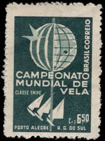 Brazil 1959 World Sailing Championship unmounted mint.