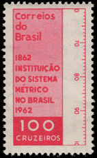 Brazil 1962 Metric System unmounted mint.
