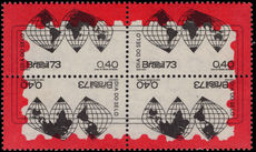 Brazil 1973 Stamp Day unmounted mint.